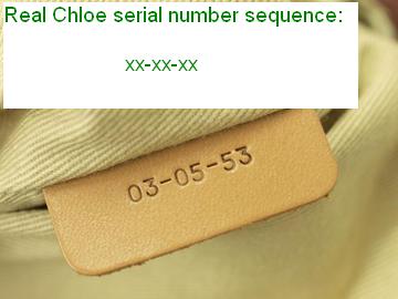 real Chloe serial numbers