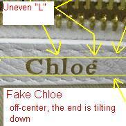 fake Chloe label