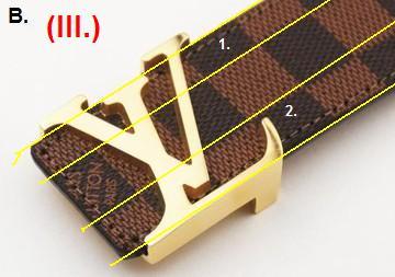 Fake Louis Vuitton belt pattern 