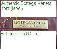 phony Bottega logo stamp