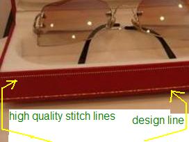 Authentic Cartier stitch line