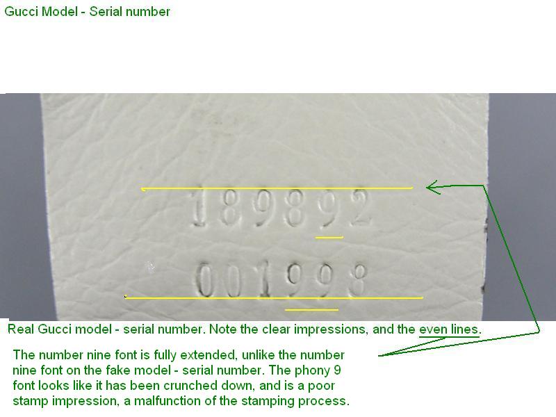 Gucci Serial Numbers - Real or Fake Handbag labels?
