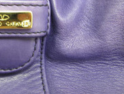 Real Valentino calf leather purple