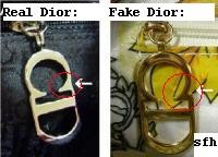 Fake Christian Dior Zippers | Dustbags